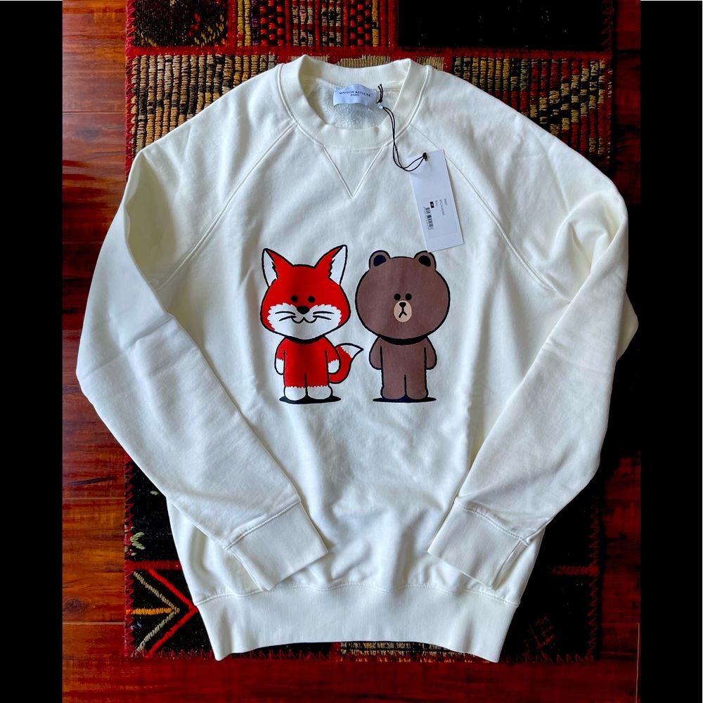 NWT Maison Kistune x Line friends sweatshirt